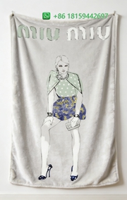 Miumiu Throw Blankets